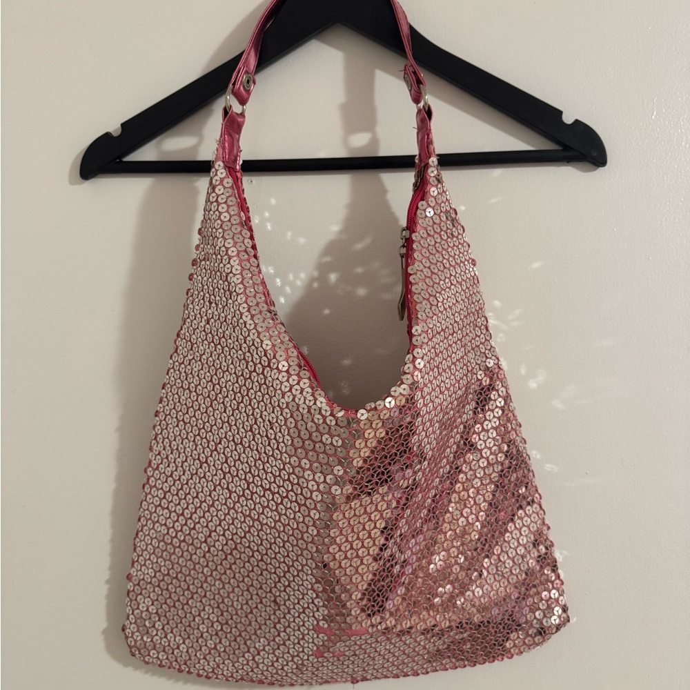 Pink Sequin Women's Bag